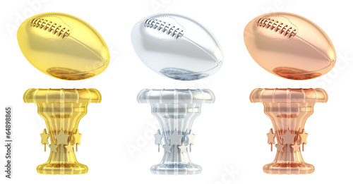 Award rugby sport trophy cup