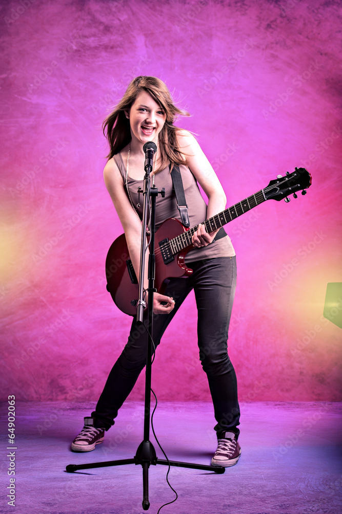 Fototapeta premium Rock and Roll girl