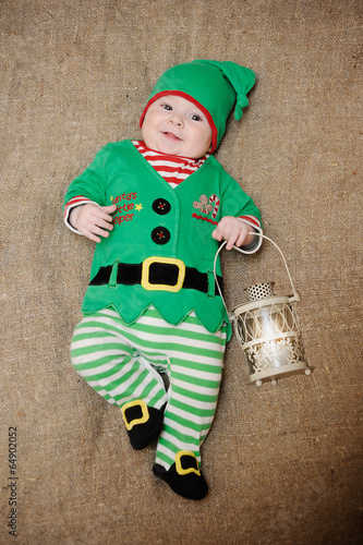 jolly green elf with a flashlight photo