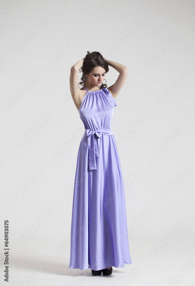 Beautiful girl in sexy dress. Spring style. Beautiful girl in sexy dress. Spring style.