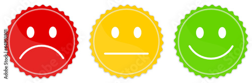Aufkleber Smiley Stimmung