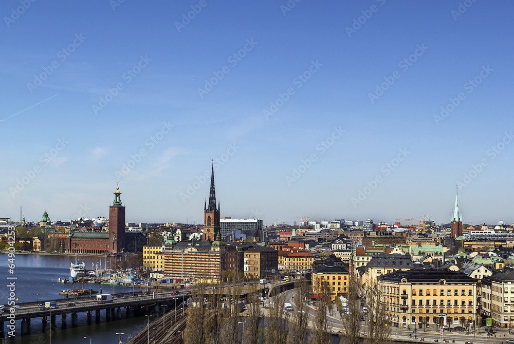 Fototapeta view of Gamla Stan, Stockholm