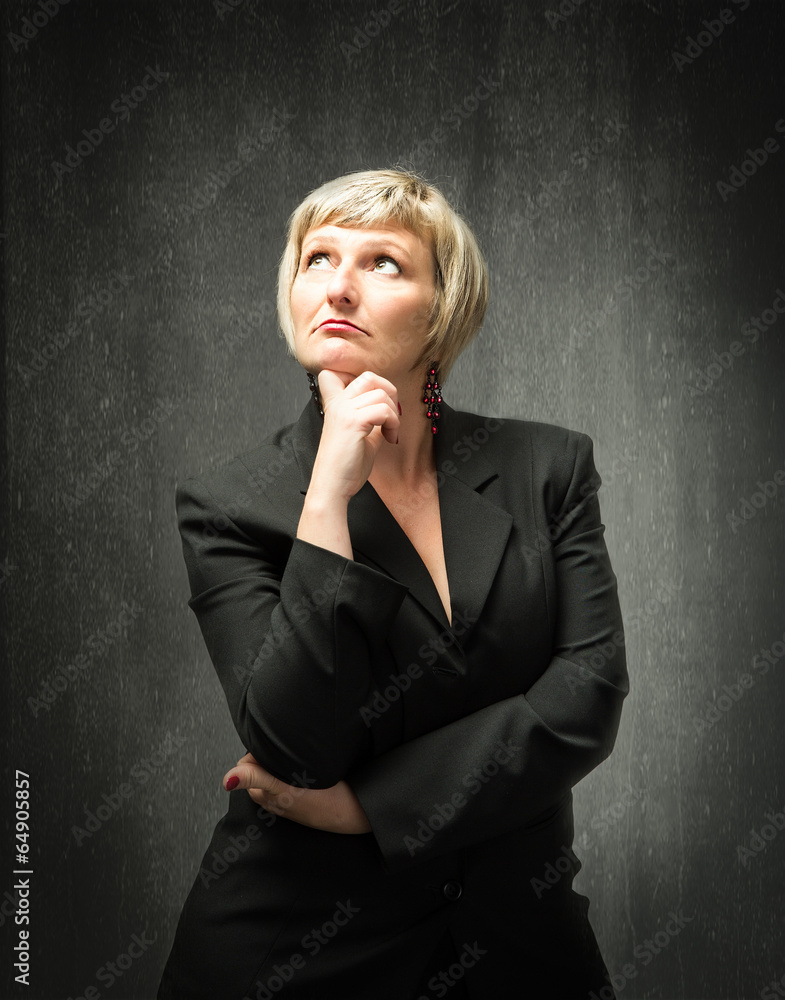 lady thinking lady thinking