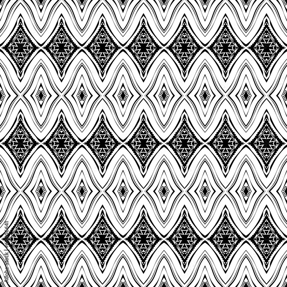 Black-and-white pattern vintage