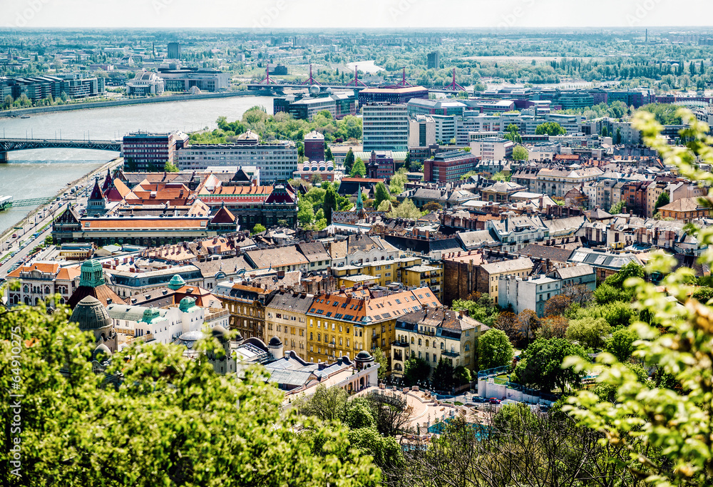 Fototapeta premium View of Buda, western part of Budapest. Hungary