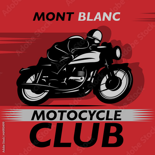 Abstract background with the words Motocycle Club inside