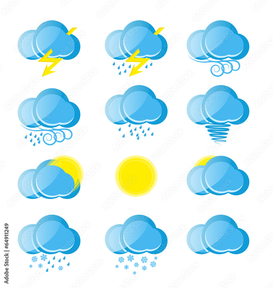 Fototapeta premium weather icons
