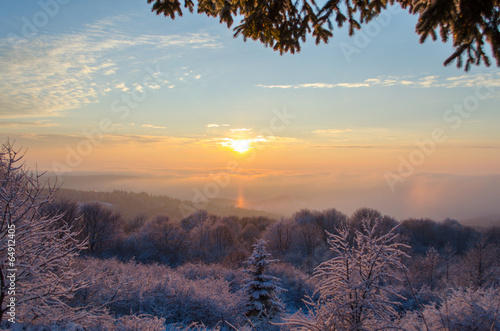 Winter sunset
