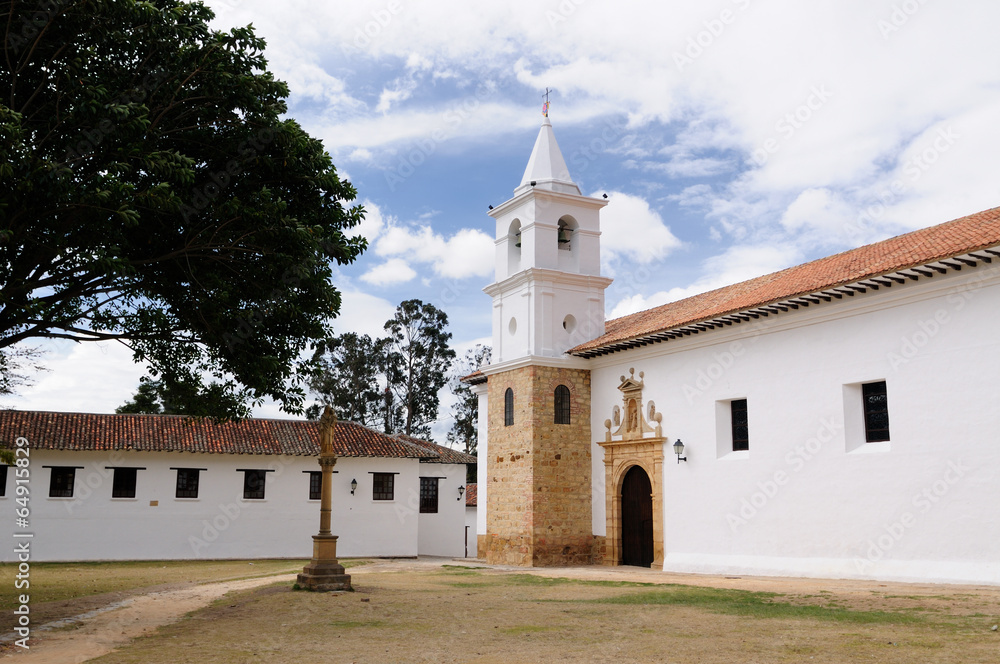 Fototapeta premium Colombia, Colonial architecture of Villa de Leyva