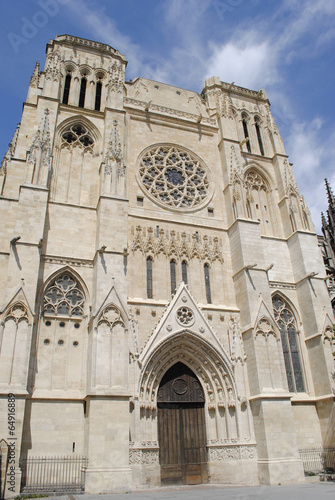 A detail view of Bordeaux Cathedral France