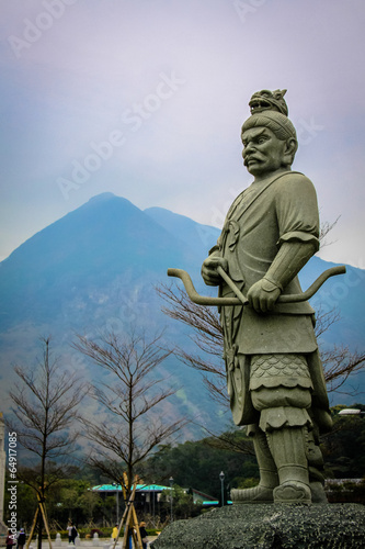 Chinese Warrior Archer Statue