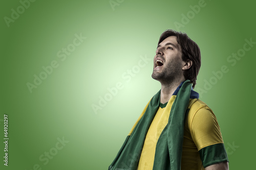 Fototapeta Naklejka Na Ścianę i Meble -  Brazilian soccer player