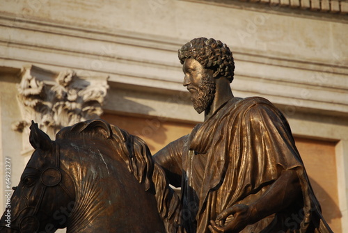 Statue of the  Emperor Marcus Aurelius on the Capitol Hill photo