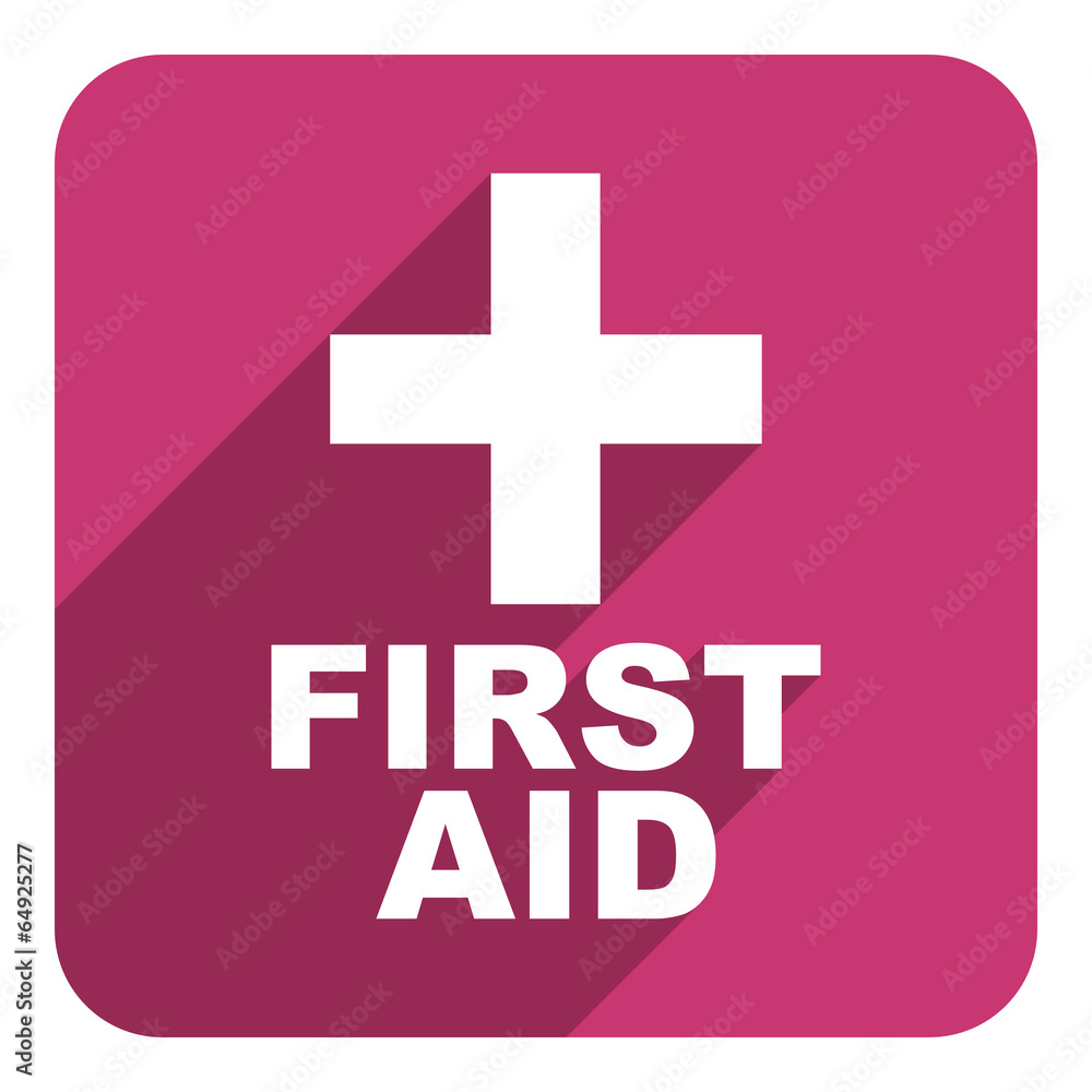 Obraz premium first aid flat icon