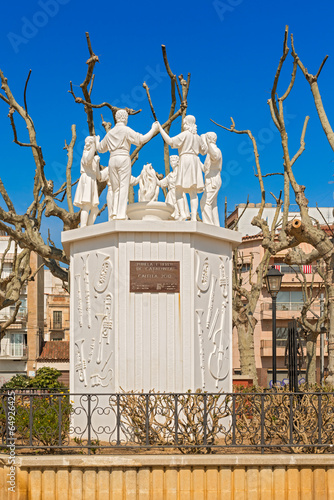 Sardana Monument. Calella. Catalonia, Spain photo