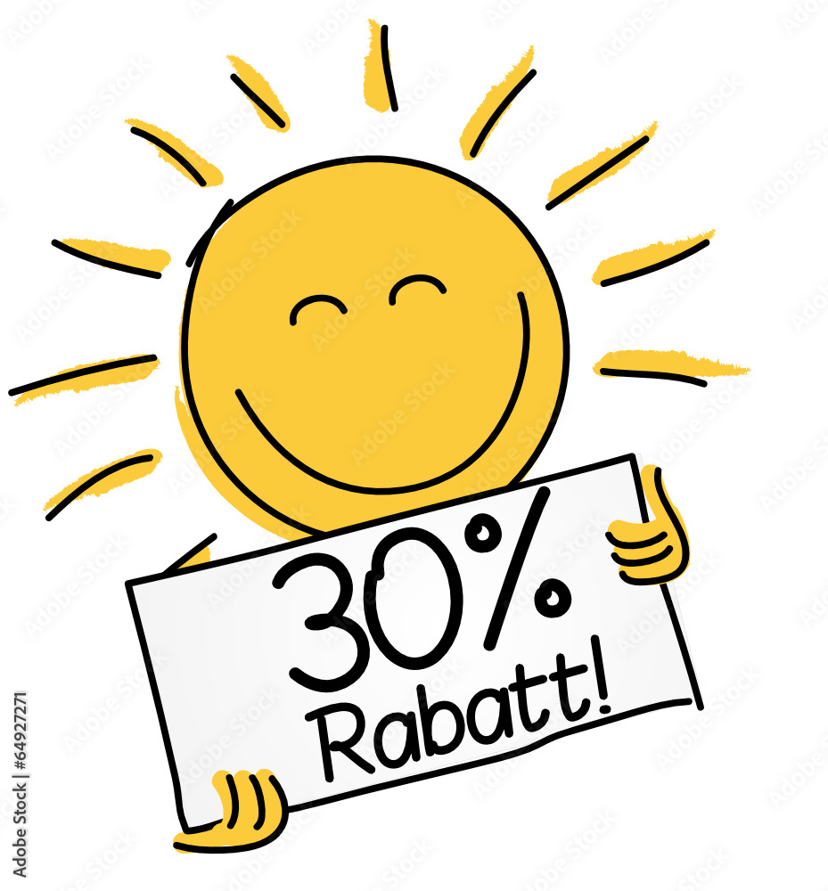 30 % Rabatt 30 % Rabatt