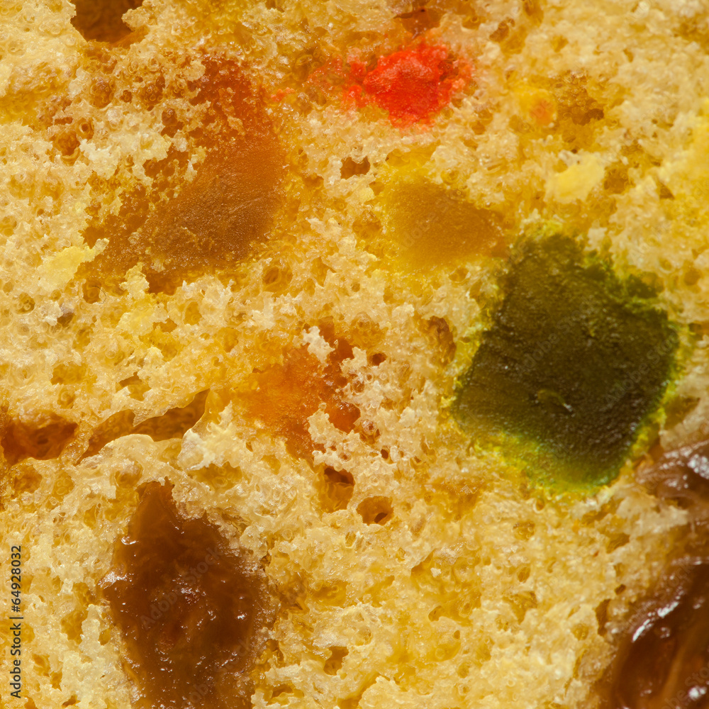 Close up fruit cake stollen as food background Close up fruit cake stollen as food background