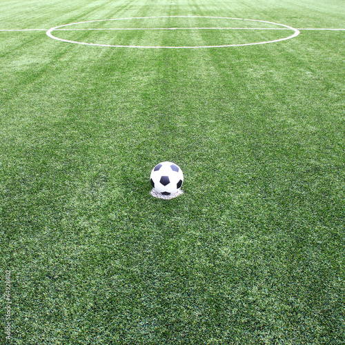 Soccer football field stadium grass lin © joesive47