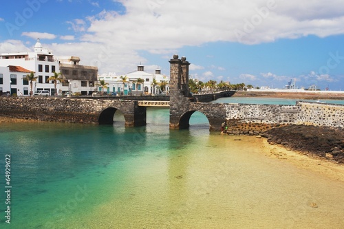 Old bridge and fortress in Arrecife, Lanzarote photo