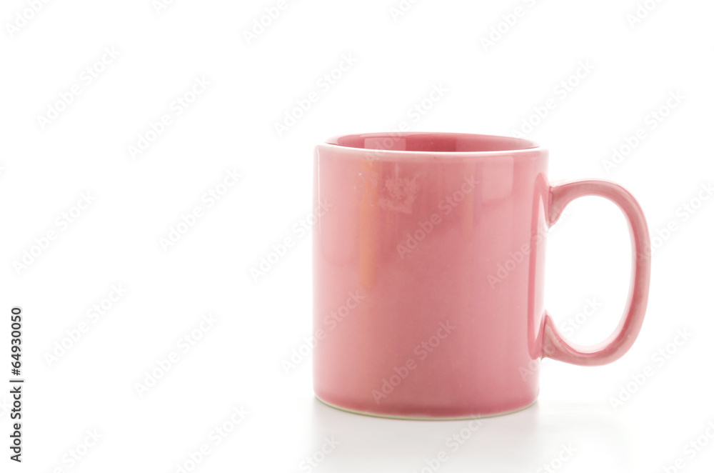 Obraz premium Color mug isolated on white