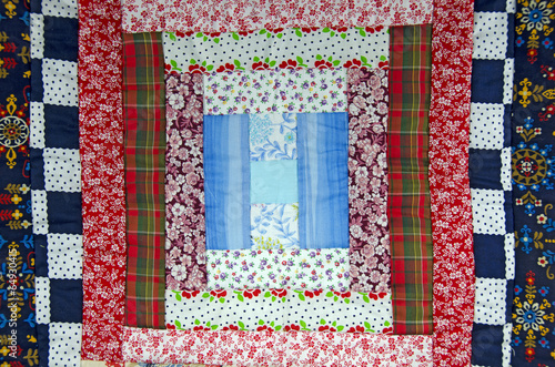 calico patchwork quilt piece
