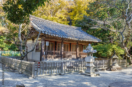 Small Hall of Kotoku-in Temple in Kamakura photo