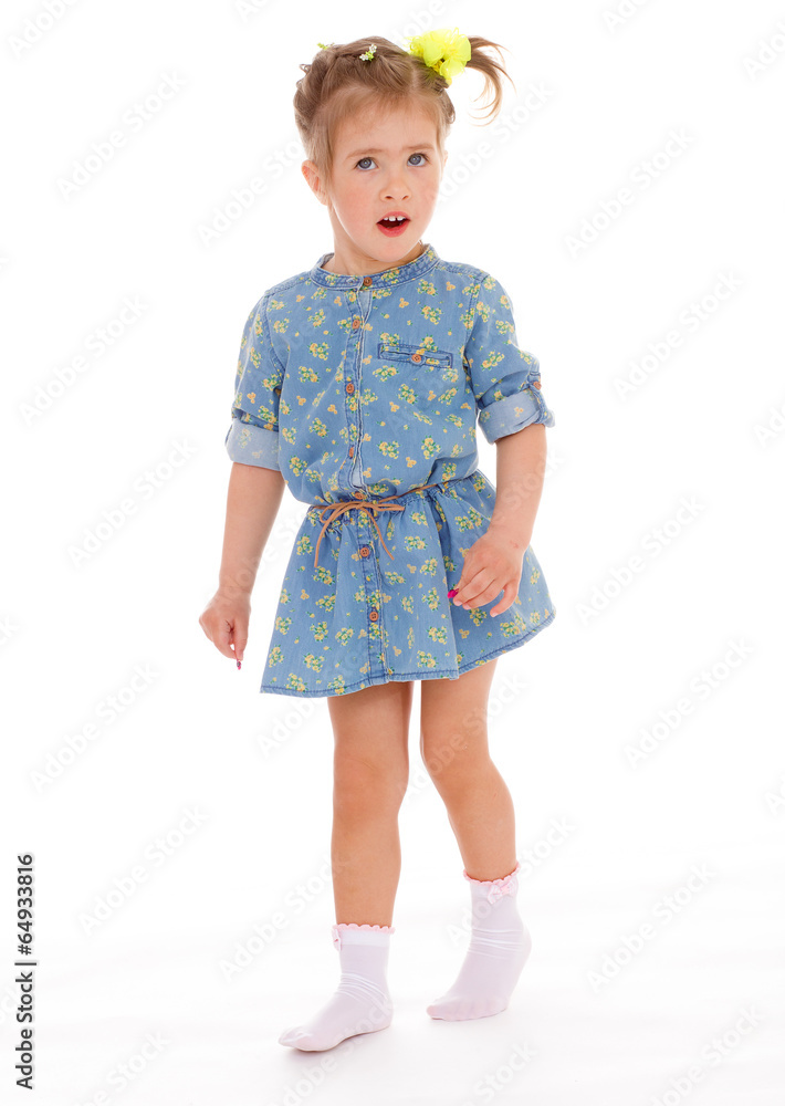 charming little girl playing and having fun. charming little girl playing and having fun.