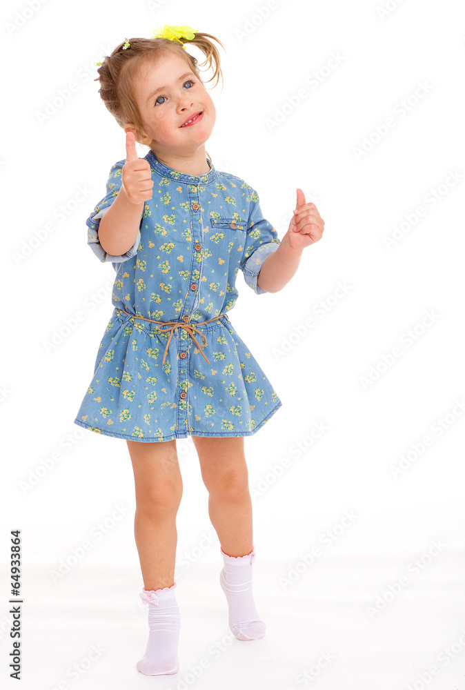 charming little girl playing and having fun. charming little girl playing and having fun.