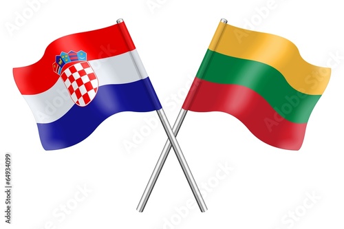 Flags : Croatia and Lithuania