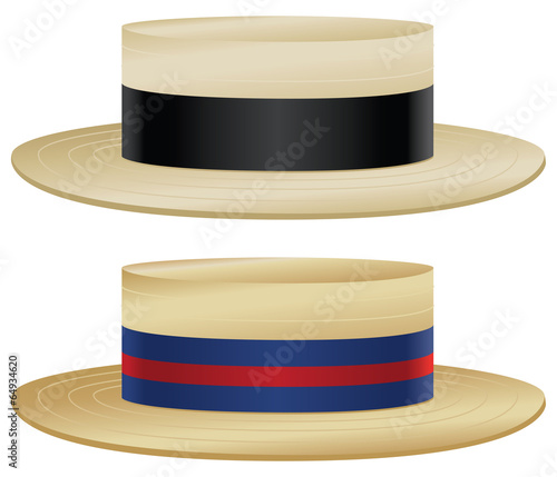 Boater hat