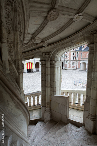 The Royal Chateau de Blois. Spiral staircase