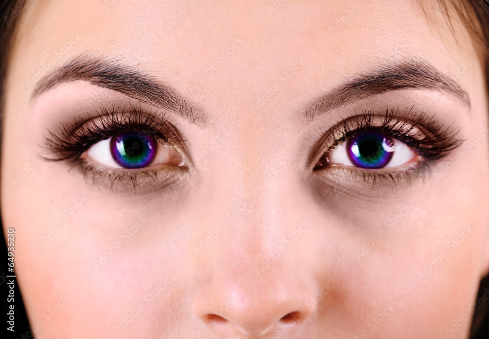 Beautiful colorful eyes close up Beautiful colorful eyes close up