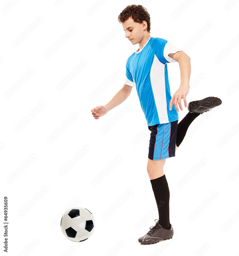 Teen soccer player