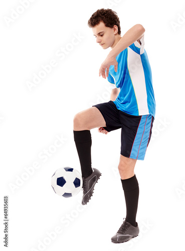 Teen soccer player