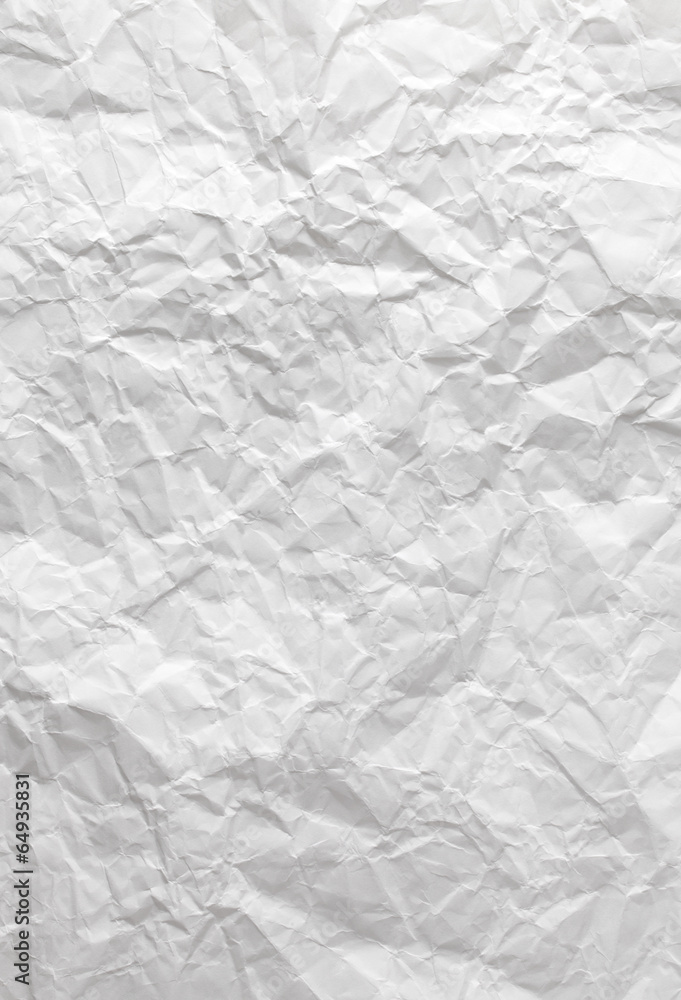 Crushed white paper Crushed white paper