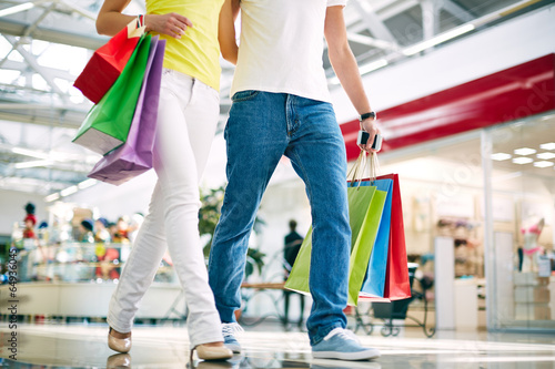 Shoppers in jeans