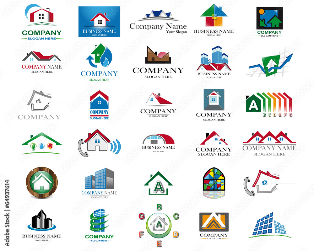 Fototapeta premium House icon set project 2
