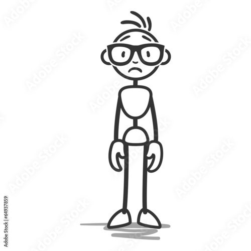 Sad looking stickman