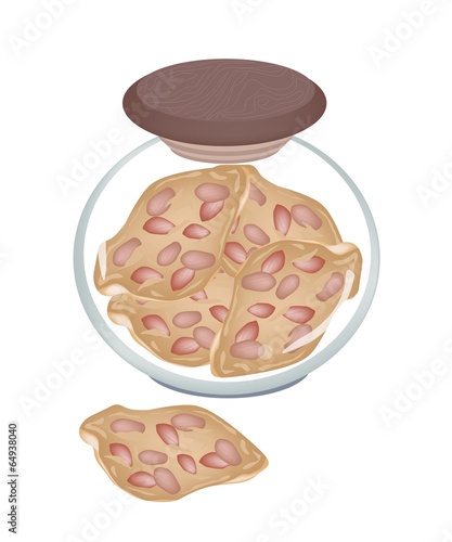 A Jar of Delicious Thai Peanut Cracker