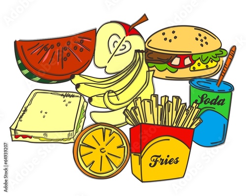 food and drink theme art