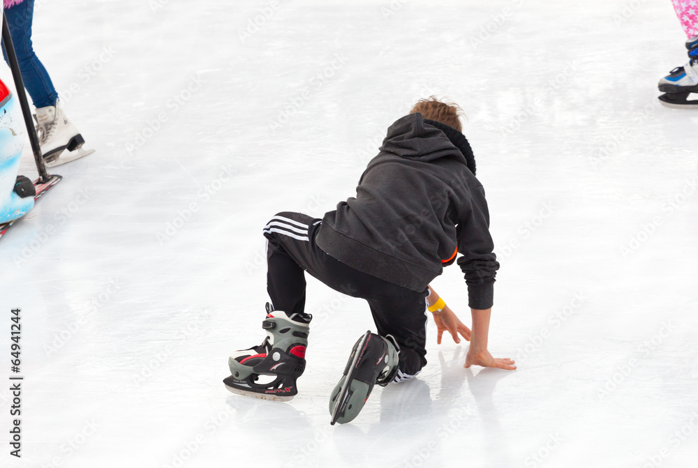 Naklejka premium Ice-skate