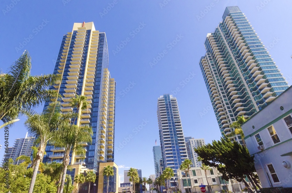 Obraz premium Centrum San Diego w Kalifornii