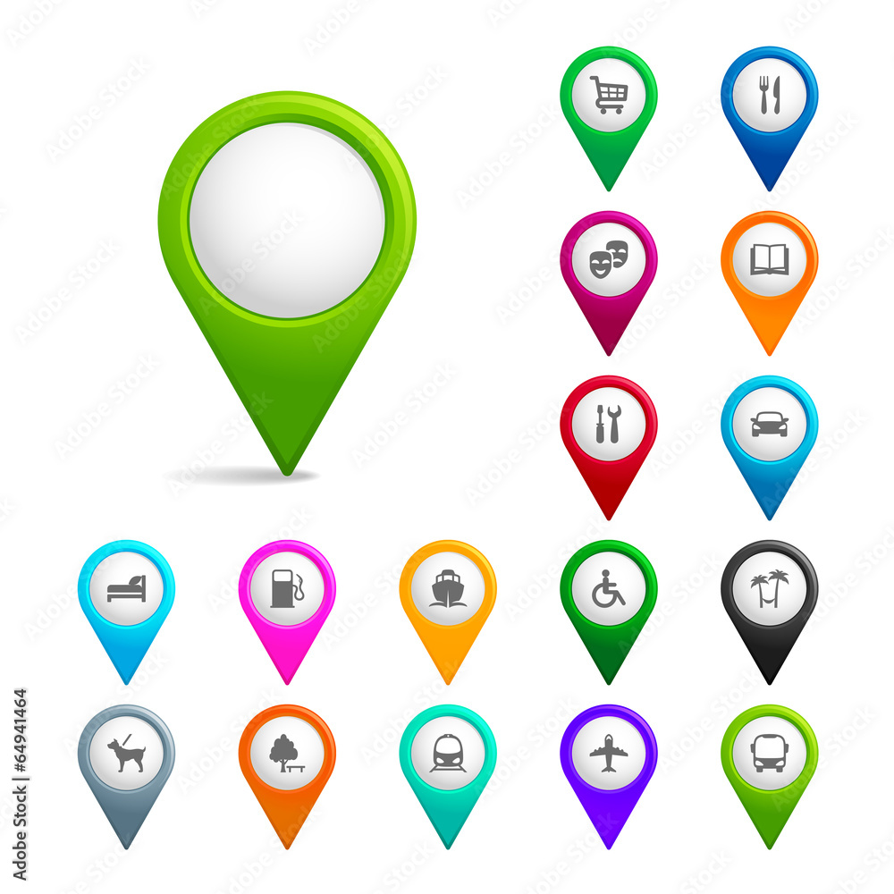 vector map pointers vector map pointers