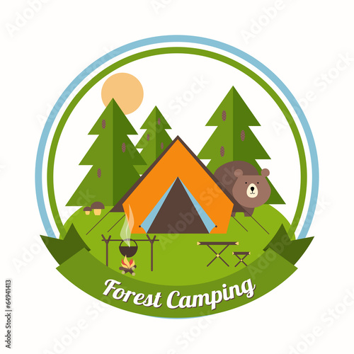 Forest Camping emblem