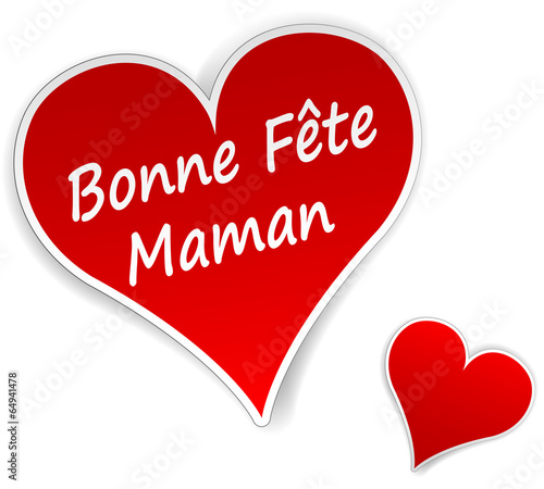 Bonne fête maman étiquettes