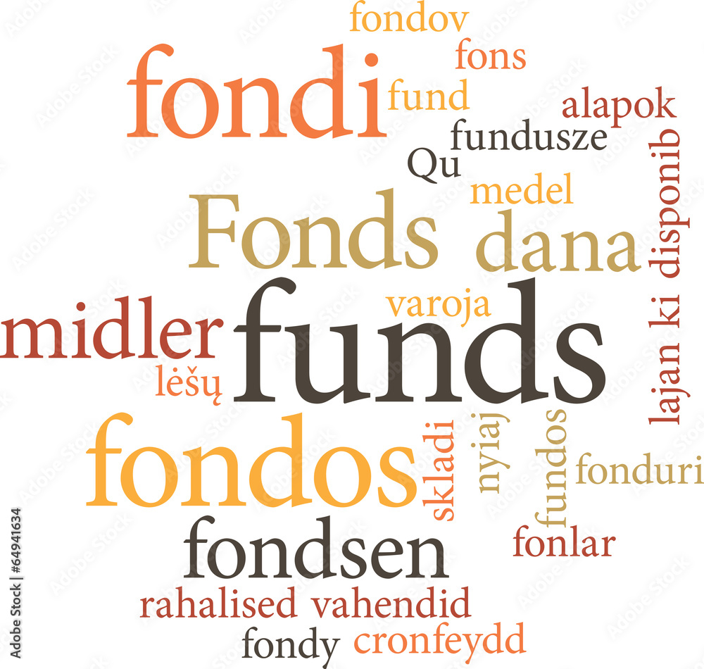 funds in word clouds