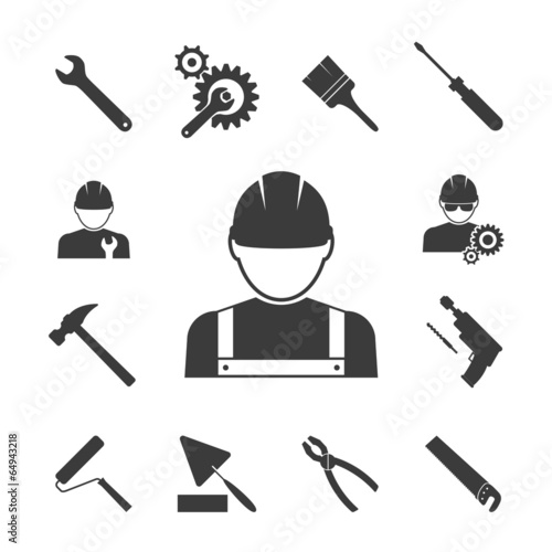 construction worker icons