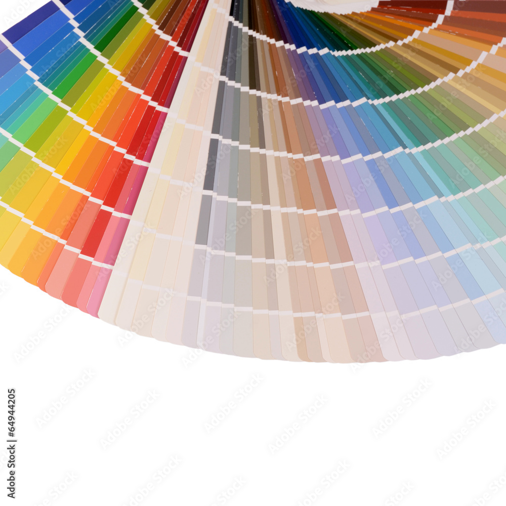 Obraz premium The color palette isolated on white