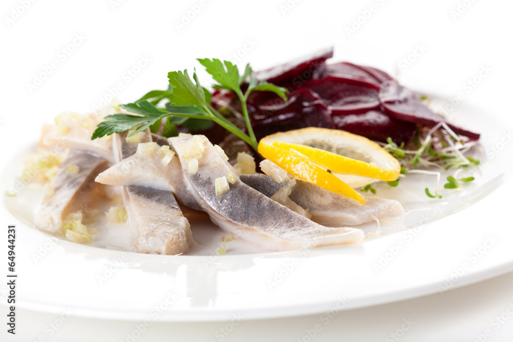 Mix of herring beets and sprouts Mix of herring beets and sprouts