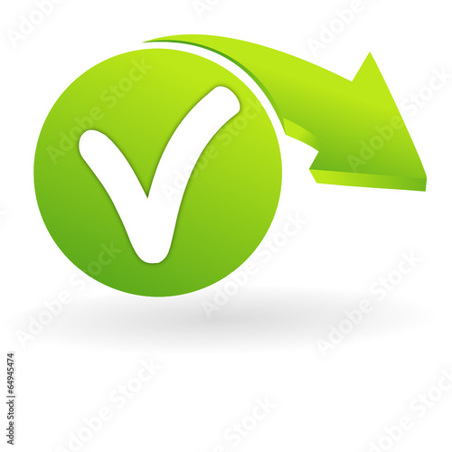 v sur web symbole vert